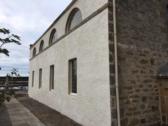 Traditional lime harling