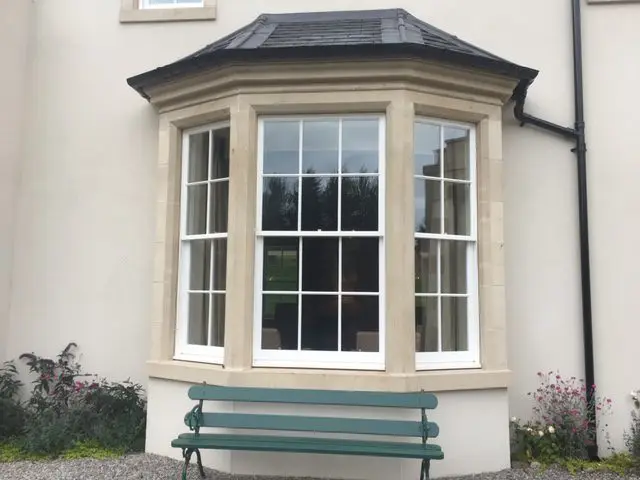 new sandstone moulded windows