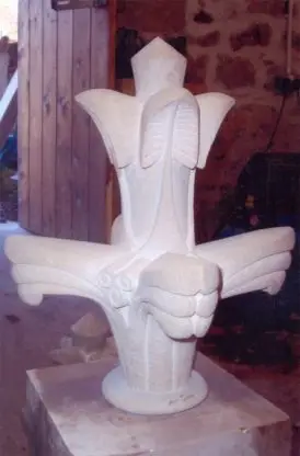 Finished Floral carving