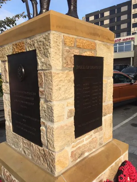 Highlander plinth close up